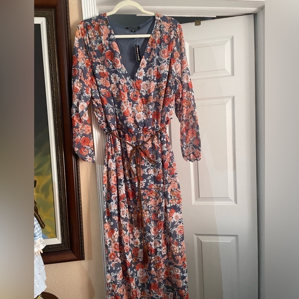 NWT New Look floral print bohemian maxi s plus size 1X & 2X πΊBN 37 - Picture 5 of 12